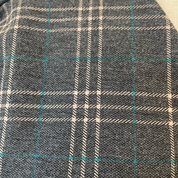 Mango Charcoal Checkered Midi Dress - Picture 7 of 11